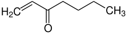 Strukturformel von 1-Hepten-3-on