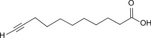 Strukturformel von 10-Undecinsäure