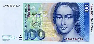 Vierte Serie „BBk III“ (1990–2001)Komponistin und Pianistin Clara Schumann