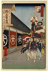 110. Kleidergeschäfte von Odemma-chō [1858-07]