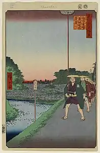 93. Blick auf Akasaka und Tameike vom Kinokunizaka