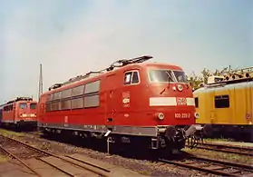 103&nbsp;233 in verkehrsroter Lackierung im DB Museum Koblenz