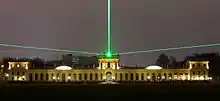 Laserinstallation auf der Orangerie in der Karlsaue