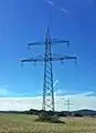 Zwischen Lauterbach und Borken ist die Leitung heute mit zwei 110-kV-Stromkreisen in Betrieb