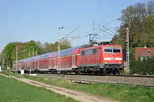 Wupper-Express bei Geilenkirchen-Süggerath mit Baureihe&nbsp;111, 2014