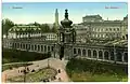 Weg über den zugeschütteten Wallgraben 1910