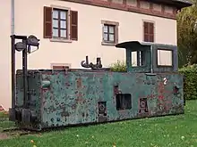 Ehemalige AEG-Treidellok des Canal du Rhône au Rhin in Saverne