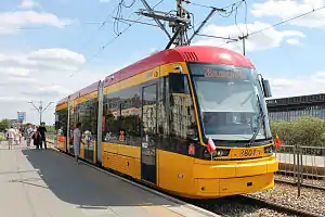Der erste 134N vor dem Warschauer Ostbahnhof