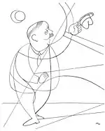 Karikatur von Adolf Hoffmeister (1932)