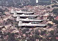 Manöver der US Air Force über Columbus