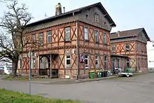 Alter Bahnhof in Germersheim, erbaut 1864 (Aufnahme 2015)