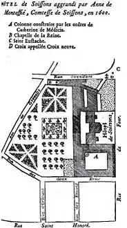 Hôtel de Soissons, 1600