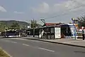 Bus- und Straßenbahnhaltestelle Burgaupark, 2016