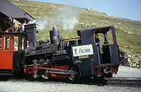 Lokomotive der Reihe 999.1 der Schafbergbahn mit zwei Triebzahnrädern, hergestellt von Krauss in Linz (1893)