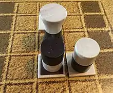Seti: Spieldarstellung des Spiels Seti-Aleph mit Pharaoh, Hohepriestern und Totenschiffen