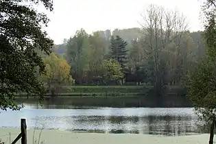 Mühlenteich am ehemaligen Standort der Grube Ath
