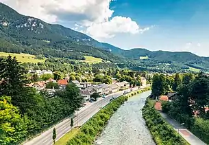 Payerbach, Blick auf die Schwarza
