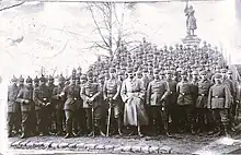 Ein Korp der 18. Reserve Division aus Schleswig-Holstein Anfang 1915