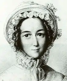 Mutter Lea Mendelssohn Bartholdy (Ausschnitt aus einer Zeichnung von Wilhelm Hensel 1823)
