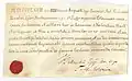 Urkunde zur Kirch- und Altarweihe 1868