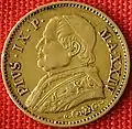 Revers der 10&nbsp;Lire-Münze