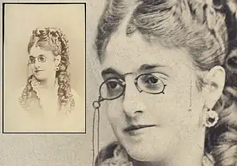 Adelina Patti mit Kneifer (um&nbsp;1870)