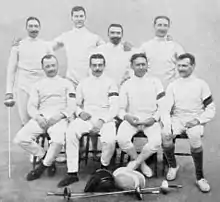 Die belgische Olympia-Equipe 1912