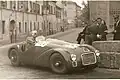 Franco Cortese im Ferrari 125 Spyder Corsa beim Sportwagenrennen Piacenza 1947