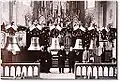 Glockenweihe für St. Nikolaus und Deutstetten am 13.&nbsp;März 1949. Bürgermeister Stefan Fink rechts im Bild.