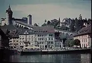 1952 an der Schifflände in Schaffhausen