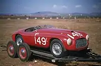 Der von Bob Drake gefahrene Ferrari 166 MM