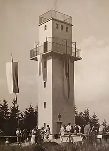 Einweihung des Radspitzturms 1956