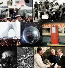 Wichtige Ereignisse der 1970er in einer Bildmontage – mit einem Klick zur Beschreibung