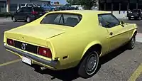 Mustang 1972, Heckansicht