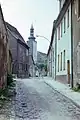 Burgstraße mit Pariser Turm, Zustand 1981
