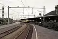 Hoek van Holland Haven, im Vordergrund die Gleise nach / von Hoek van Holland Strand