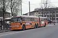 Für Mailand typisch waren früher vierachsige Gelenkwagen mit dreiachsigem Vorderwagen