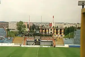 Das Všešportový areál im August 1996