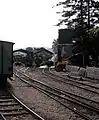 Dampf- und Diesellokomotiven im Betriebswerk Tournon, 1998