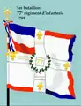 Ordonnanzfahne 1. Bataillon 77e RI 1791 bis 1793