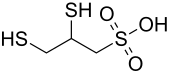Strukturformel von Dimercaptopropansulfonsäure