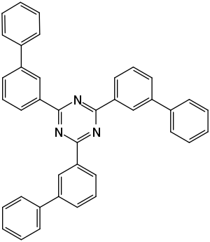 Strukturformel von Trisbiphenyltriazin