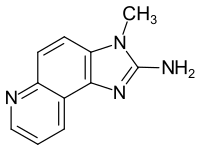 Strukturformel von 2-Amino-3-methylimidazo[4,5-f]chinolin