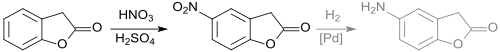 5-Nitro- und 5-Amino-2-Cumaranon