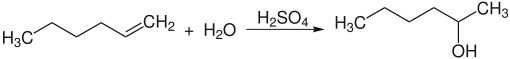 Herstellung von 2-Hexanol aus 1-Hexen