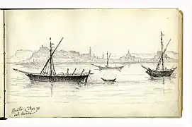2. April 1876. Licata. Hafen