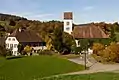 Pfarrhaus und Kirche