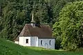 Ulrichskapelle, auch Möslikapelle, auf der rechten Seite der Ranftschlucht