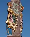 Postmeilensäule Wilsdruff, Markt
