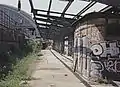 Südwestliches Bahnsteiggleis unmittelbar neben der Rampe zum Ostbahnhof, 2006